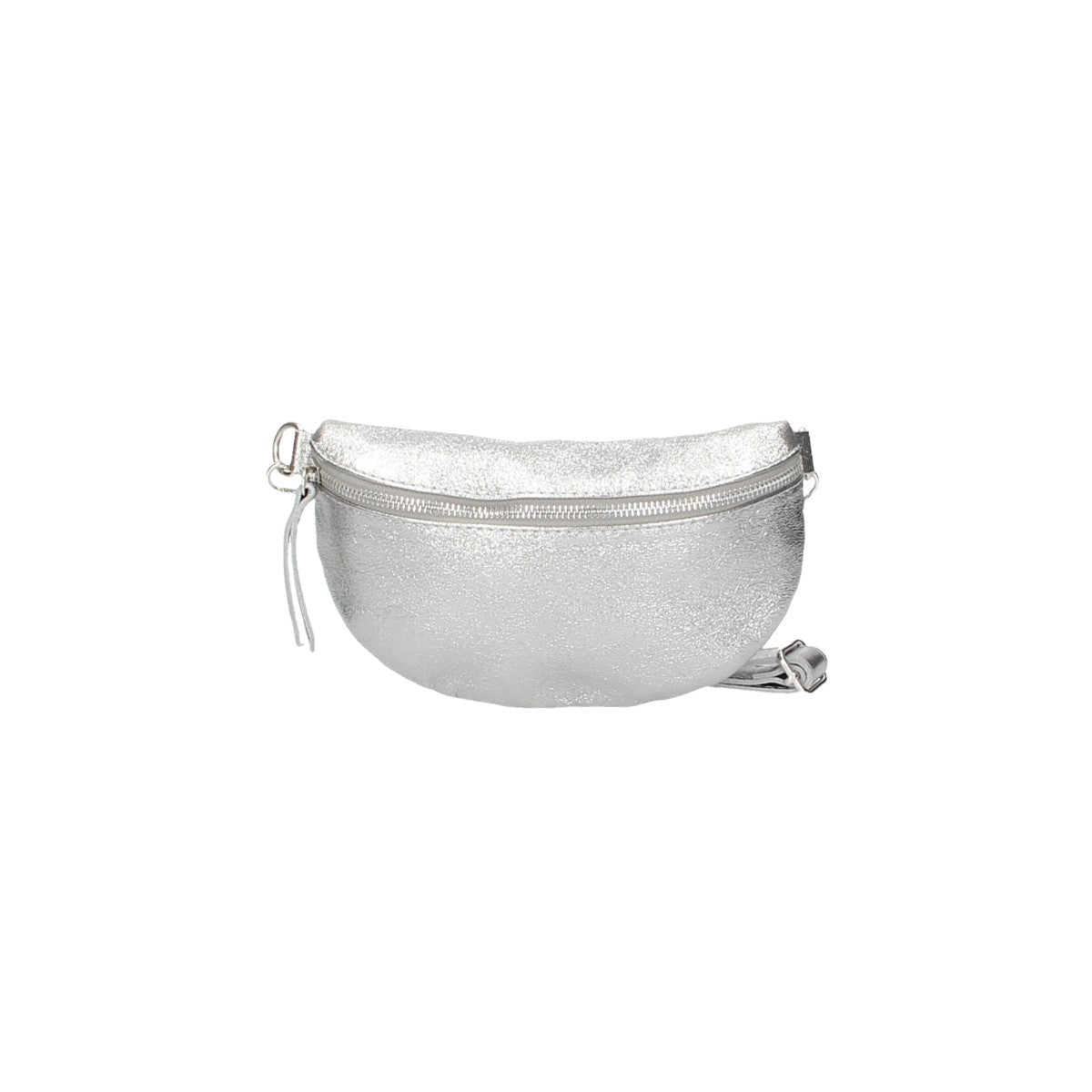 Bodybag|Gürteltasche klein in Silber Leder