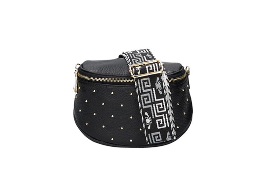 Gürteltasche Alena aus Leder in Schwarz - leder-accessoires.com