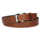 Herren-|Anzugsgürtel 30mm in Cognac mit Dornschließe in Silber