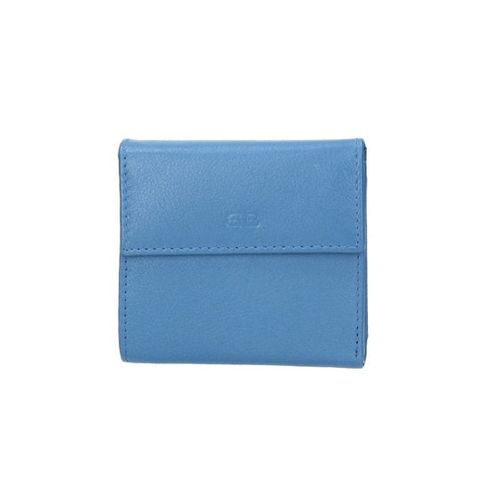 Geldbörse in Eisblau aus Leder - leder-accessoires.com