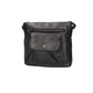 Schultertasche in Schwarz mit Vortasche