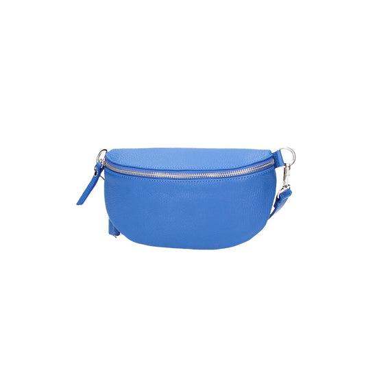 Bodybag|Gürteltasche klein in Royalblau Leder - leder-accessoires.com