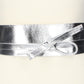 Taillen-| Bandgürtel 70mm Silber zum binden