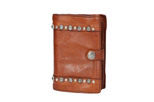 Geldbörse Loira aus Leder in Cognac - leder-accessoires.com
