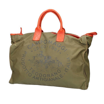 Kurzgrifftasche in Military|Grün aus Canvas|Leder