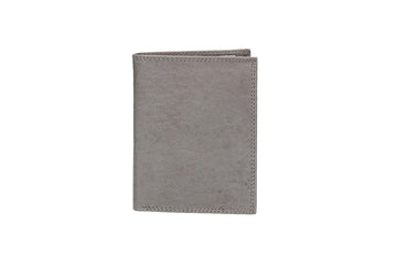 Geldbörse Hochformat in Grau aus Leder - leder-accessoires.com