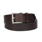 Ledergürtel Überlänge Braun 40mm mit glänzender Rollschließe