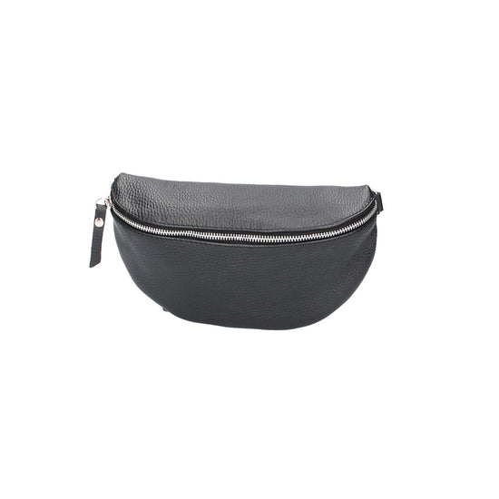 Bodybag|Gürteltasche in Schwarz aus Leder - leder-accessoires.com