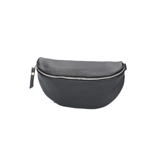 Bodybag|Gürteltasche in Schwarz aus Leder