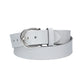 Ledergürtel Kids 25mm in Weiss mit Schließe in Silber