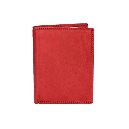 Geldbörse Hochformat in Rot aus Leder - leder-accessoires.com