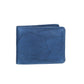 Geldbörse Querformat mit Riegel in Blau|Navy aus Leder