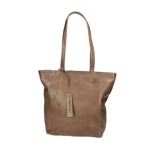 SALE Ledershopper in Grün|Oliv mit Reißverschluss