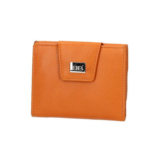 Geldbörse|Wiener Schachtel in Orange aus Leder - leder-accessoires.com