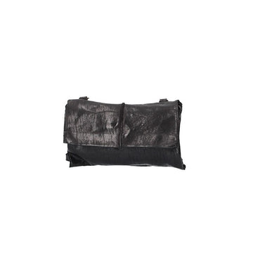 Umhängetasche klein aus Leder in Schwarz