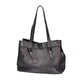 Schultertasche in Schwarz aus Leder