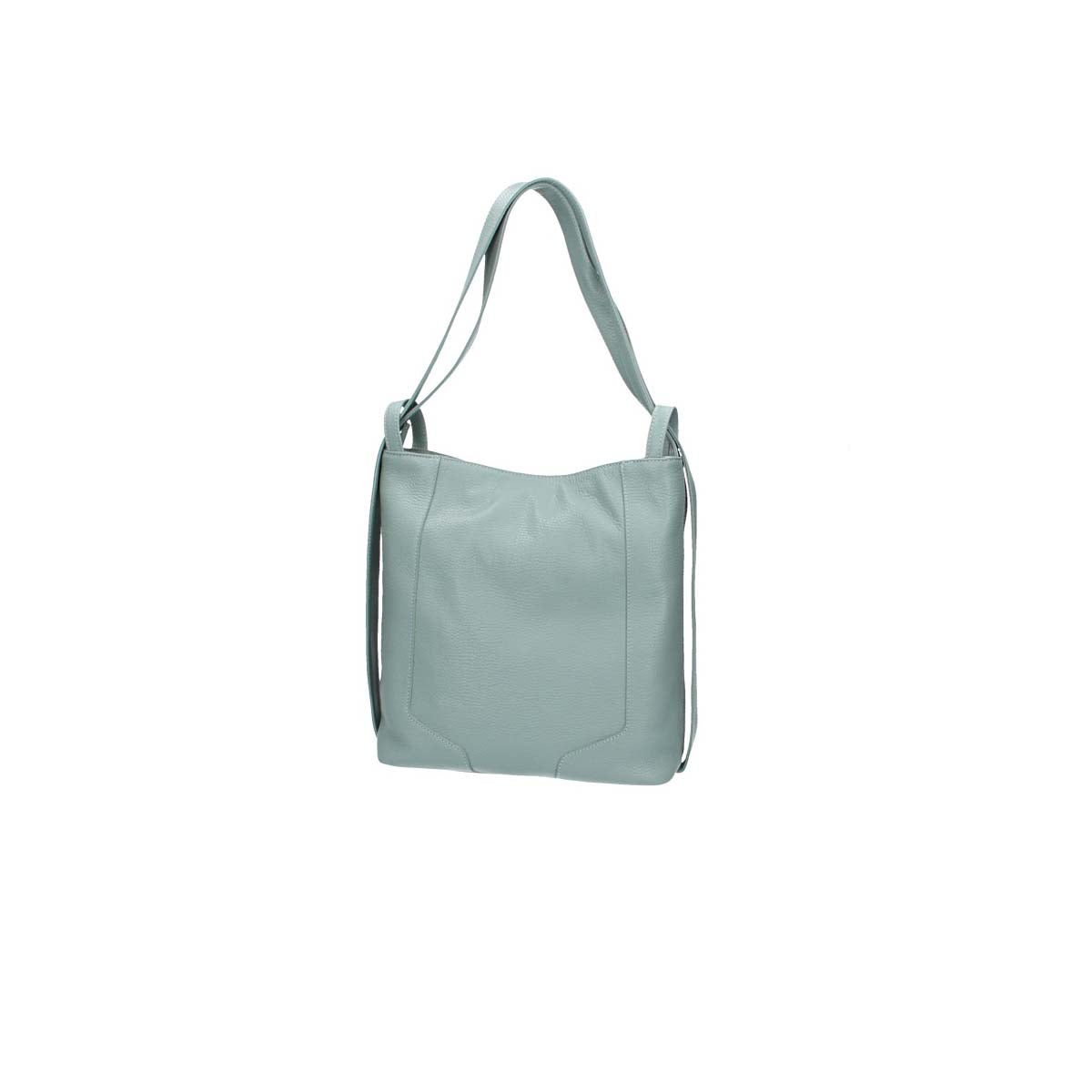 Umhängetasche|Rucksack in Mint aus Leder