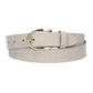 Veloursledergürtel 30mm in Sand|Beige mit Dornschließe in Lightgold