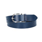 Ledergürtel 30mm in Blau | Marine mit Dornschließe in Silber