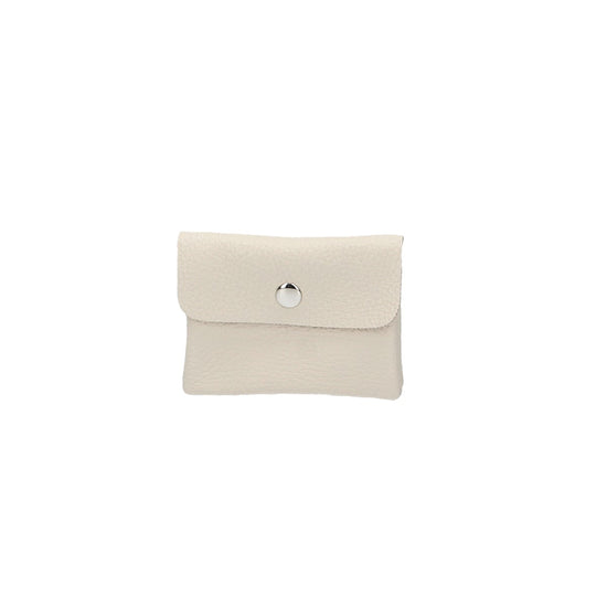 Minibörse in Beige aus Leder - leder-accessoires.com