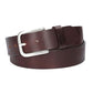 Ledergürtel Rot|Bordeaux 40mm mit Dornschließe in Silber