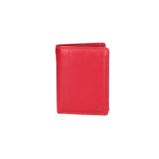 Geldbörse Hochformat in Rot aus Leder - leder-accessoires.com