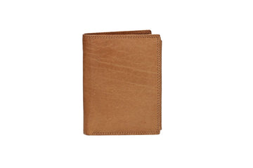 Geldbörse Hochformat mit Riegel in Cognac aus Leder - leder-accessoires.com