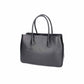 Kurzgrifftasche 34x23x13cm in Schwarz aus Leder