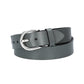 Ledergürtel Kids 25mm in Grau mit Schließe in Silber