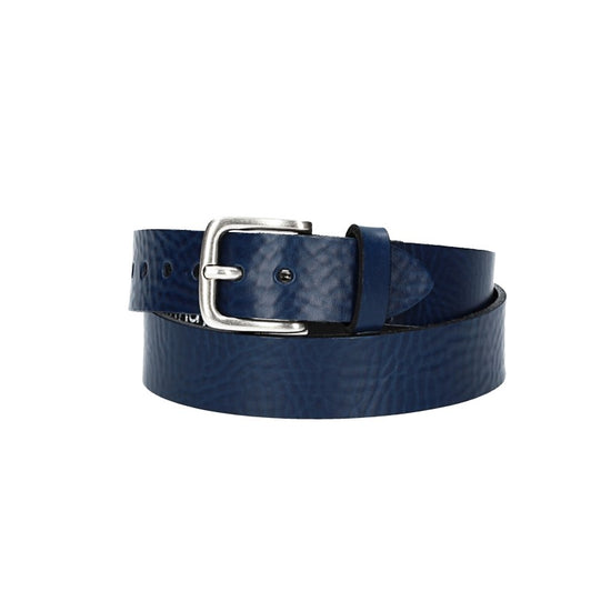 Ledergürtel Kids 25mm in Blau|Marine mit Schließe in Silber - leder-accessoires.com