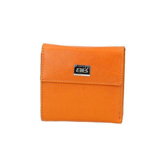 Geldbörse in Orange aus Leder
