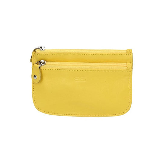 Schlüsselmäppchen in Gelb aus Leder - leder-accessoires.com
