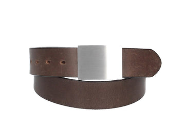 Ledergürtel Braun 40mm mit Koppelschließe