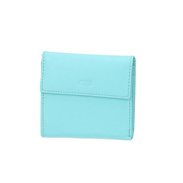 Geldbörse in Türkis aus Leder - leder-accessoires.com