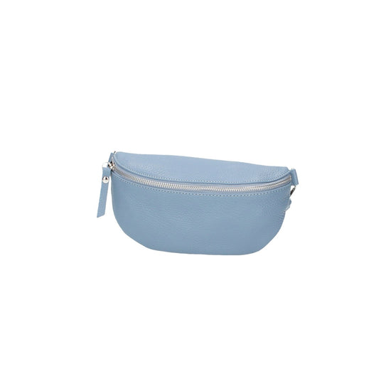 Bodybag|Gürteltasche klein in Hellblau Leder - leder-accessoires.com