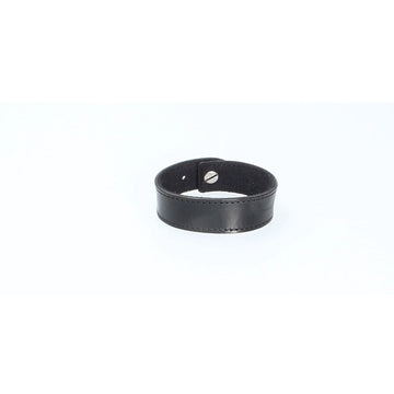 Armband Schwarz mit Naht aus Leder
