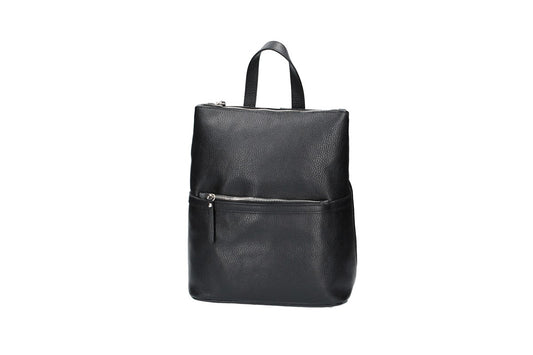 Rucksack aus Leder in Schwarz - leder-accessoires.com
