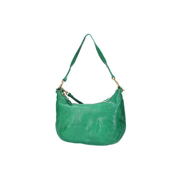 Campomaggi Beuteltasche in Grün aus Leder mit zusätzlichem Riemen
