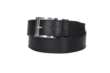 Safegürtel 40mm in Schwarz mit Reißverschluss und Dornschließe