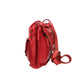 Umhängetasche in Rot mit Reißverschluss und zwei Vortaschen