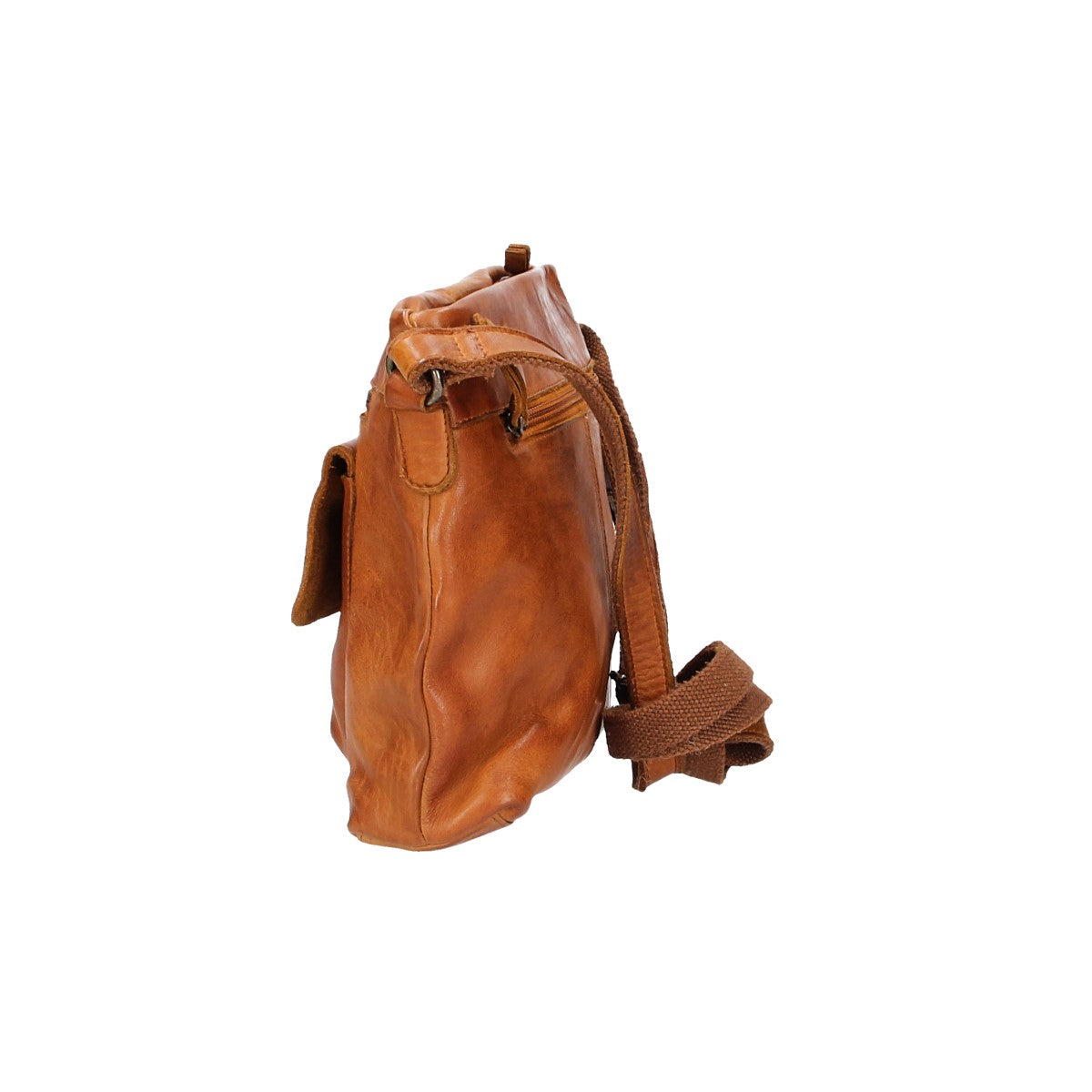 Schultertasche in Gelb mit Vortasche
