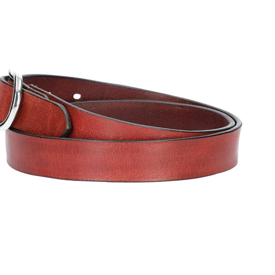 Ledergürtel 30mm in Rot mit Schmuckschließe - leder-accessoires.com