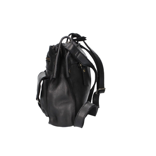 Umhängetasche in Schwarz mit Reißverschluss und zwei Vortaschen