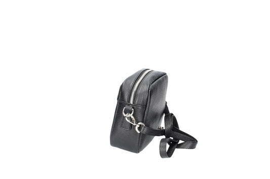 Umhängetasche in Schwarz aus Leder - leder-accessoires.com