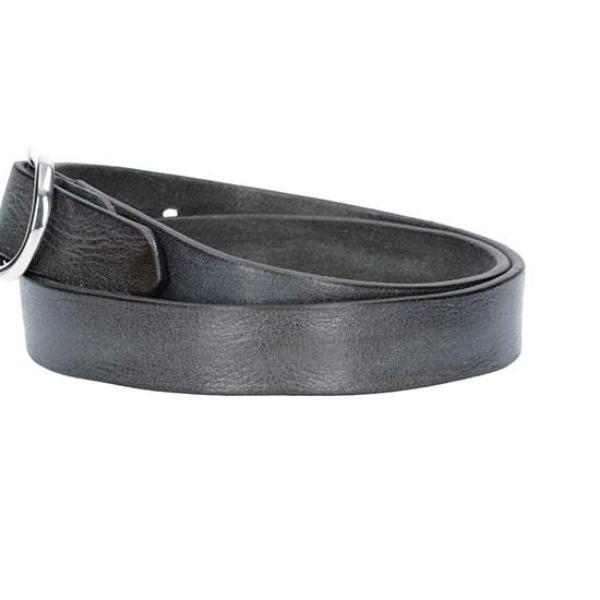 Ledergürtel 30mm in Blau|Marine mit Schmuckschließe - leder-accessoires.com