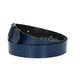 Ledergürtel 30mm in Blau | Marine mit Dornschließe in Silber
