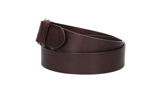 Ledergürtel Rot|Bordeaux 40mm mit Dornschließe in Silber - leder-accessoires.com