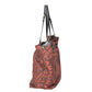 Shopper in Orange|Braun aus Canvas