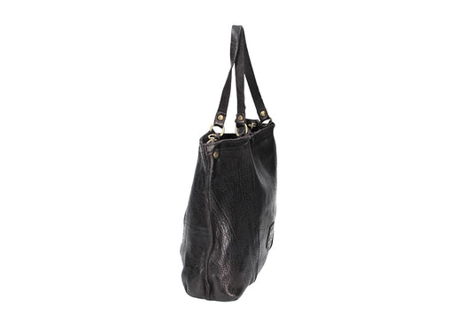 Shopper in Schwarz aus Leder - leder-accessoires.com