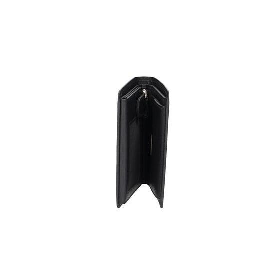 Geldbörse Hochformat in Schwarz aus Leder - leder-accessoires.com